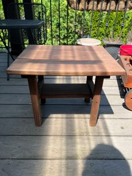 Teak Wood Outdoor End Table