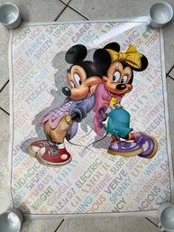 Vintage Mickey And Minnie Poster