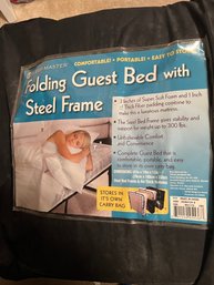 Folding Twin Guest Bed With Metal Frame