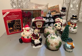 Vintage Christmas Candles And Holiday Cards