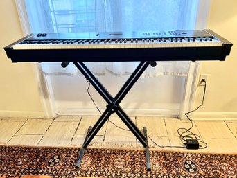 Yamaha So8 Keyboard  Ser # IJ02088 And Ultimate Keyboard Stand