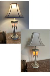 2-double Light Table Lamps.