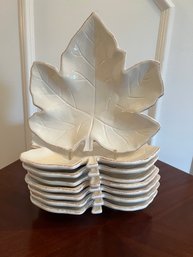 8- Ceramic Leaf Plates (1)
