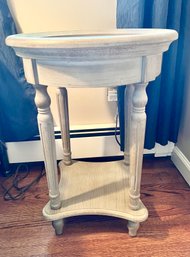 Shabby Chic Round 2 Tier End Table (2)