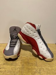 Nike Air Jorden Retro 13 Red And Grey Size 8.5