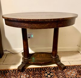 Tiger Oak Oval Desk/table