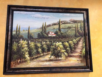 Signed Original Painting Vineyards