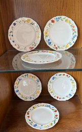 6-Wedgwood Floral Plates