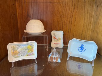 French Trinket Trays: Ritz, Limoges, Le Pre Catelan, Bernardaud Limoges, And Crystal Pyrmaid
