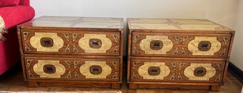 Drexel Oxford Square Campaign Side Tables/small Dressers