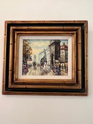 Signed Weber City Street Painting