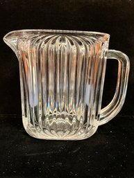 Crystal Pitcher And 3 Glasses