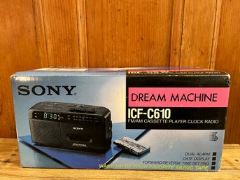 SONY Dream Machine With Radio & Tape Cassette Playet