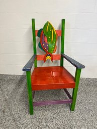 Mexican Colorful Fish Chair