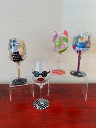 Lolita Wine Glass: Almost Famous, Movie Night, New York And Love My Letter M