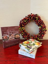 The Culinary Institute One Dish Meals, Special Recipe Book  And Wreath