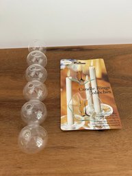 Candle Rings And Glass Small Candle Holder