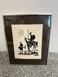 Pablo Picasso Don Quixote Art Print Paper Framed Lithograph