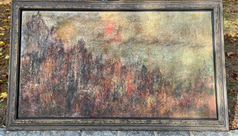 XL MCM Abstract Sky Line Oil Painting