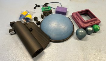 Work Out Lot: Weights, Balance Ball, Yoga Mat And More