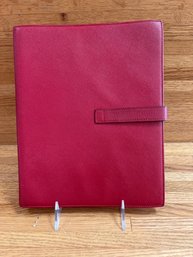 Red Prada Saffiano Leather Ipad Case