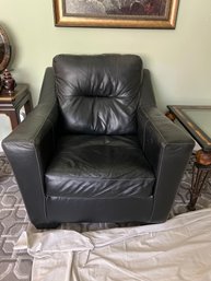 Black Leather Club Chair