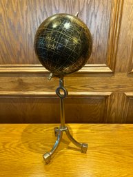 Brass And Wood Spinning Globe