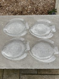 4 Glass Fish Plates