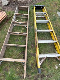 Green Bull Ladder And Wood Ladder