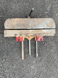 Wood Working Vise With Wooden Jaws