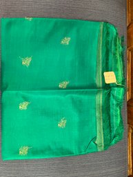 Sarees Pure Indian Silk By Harilelas Green And Gold