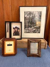 4 Pictures Frames: Wood And Metal