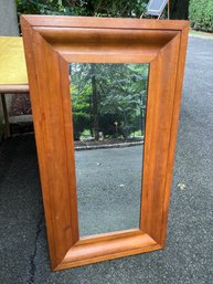 Antique Rectangle Wood Mirror