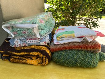 Blankets, Twin Sheets/pillow Cases, Handmade Throws