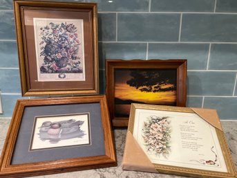 Mallard Ducks Print, May Botanical Print, Sunset Print And Bee Ewing As One Poem