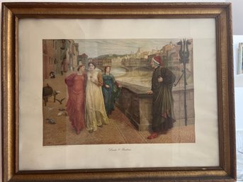 Dante And Beatrice By Henry Holiday Print