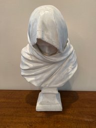 Vintage Jean-Antoine Houdon 'Winter' Bust By Austin Productions Sculpture Large