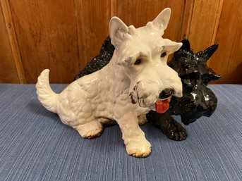 Goebel Scottish Terriers Ceramic Statue