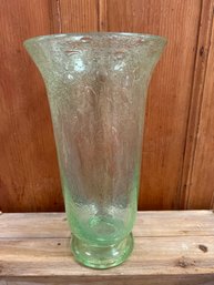 16' Tall Green Murano Style Vase