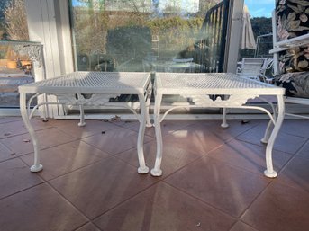2-Wrought Iron End Tables