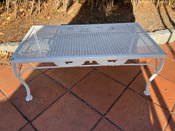 Outdoor Wrought Iron Coffee Table