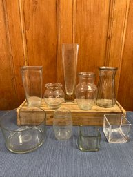 9- Glass Flower Vases
