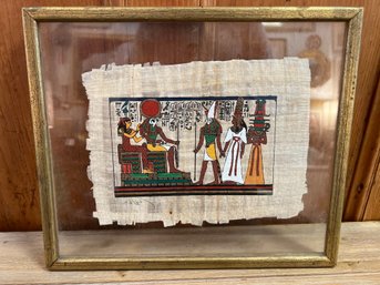 Egyptian Artwork On Papyrus
