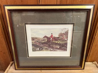 Nicely Framed Matted Print - Full Cry - Shayer - Stock - Orig. Pubd McQueen 1883