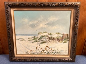 Seascape With Birds Signed Marshall