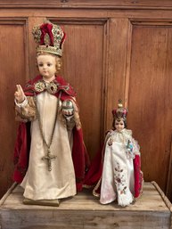 2-Plaster Religious Statues Made In Italy.