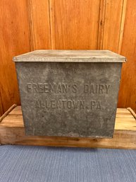 Vintage Freemans Dairy Allentown, PA Dairy Container