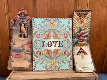 Papaya Love Sign And Vintage Calendar Toppers