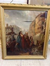 J. Ropes 1865: Rome Antique Impressionist Painting