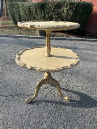 2- Tier Wood Antique Table